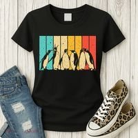 Cute Penguin Art Bird Zoologist Penguin Lovers Women's T-Shirt thumb 3