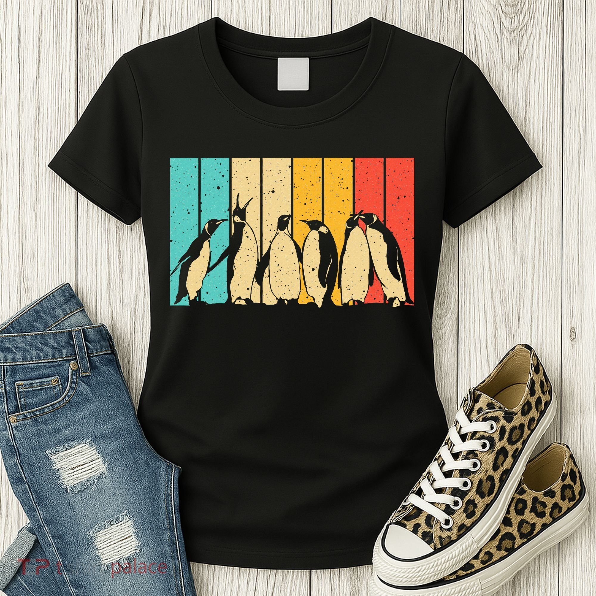 Cute Penguin Art Bird Zoologist Penguin Lovers Women's T-Shirt