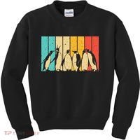 Cute Penguin Art Bird Zoologist Penguin Lovers Kids Sweatshirt thumb 0