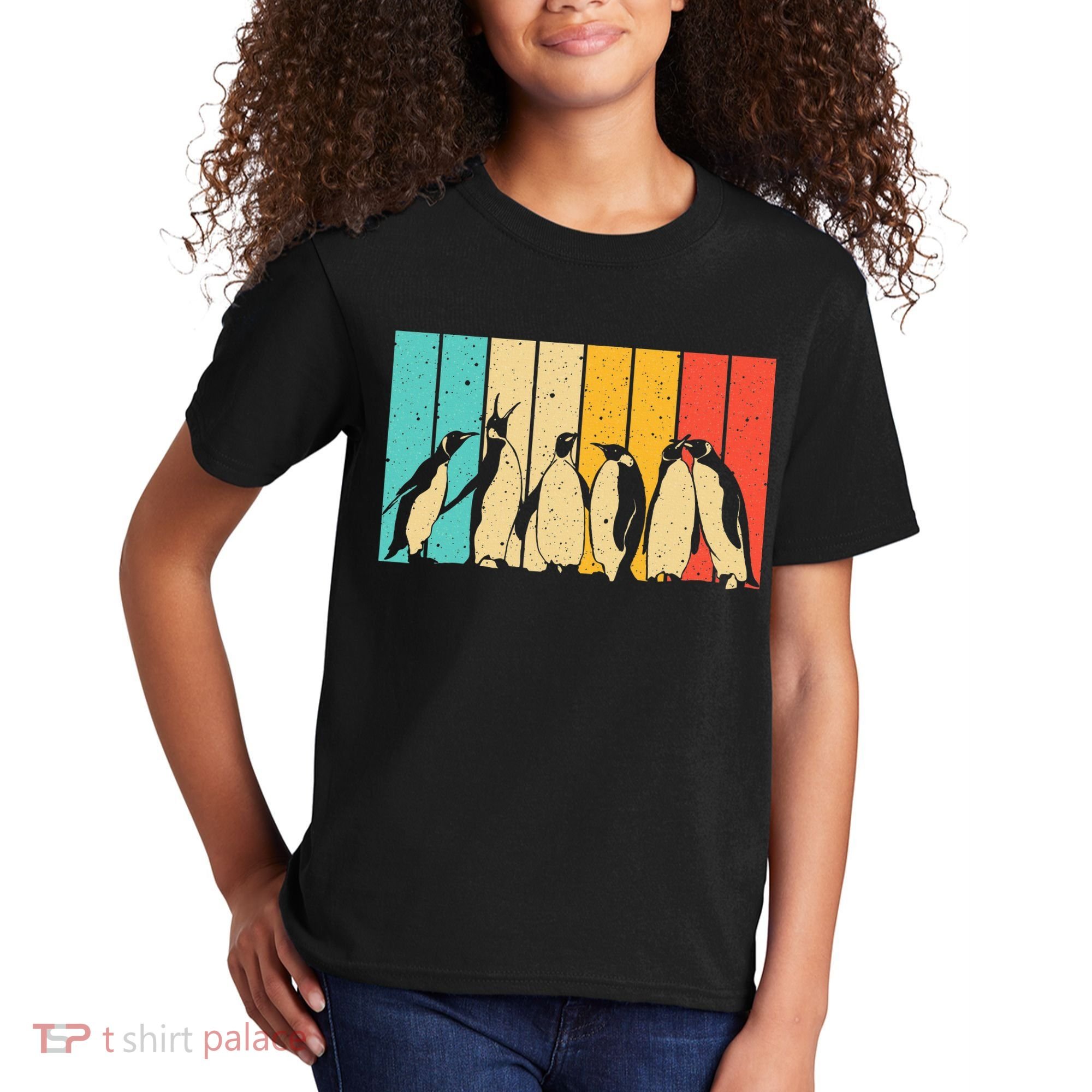 Cute Penguin Art Bird Zoologist Penguin Lovers Kids T-Shirt