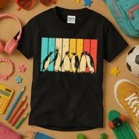 Cute Penguin Art Bird Zoologist Penguin Lovers Kids T-Shirt thumb 3