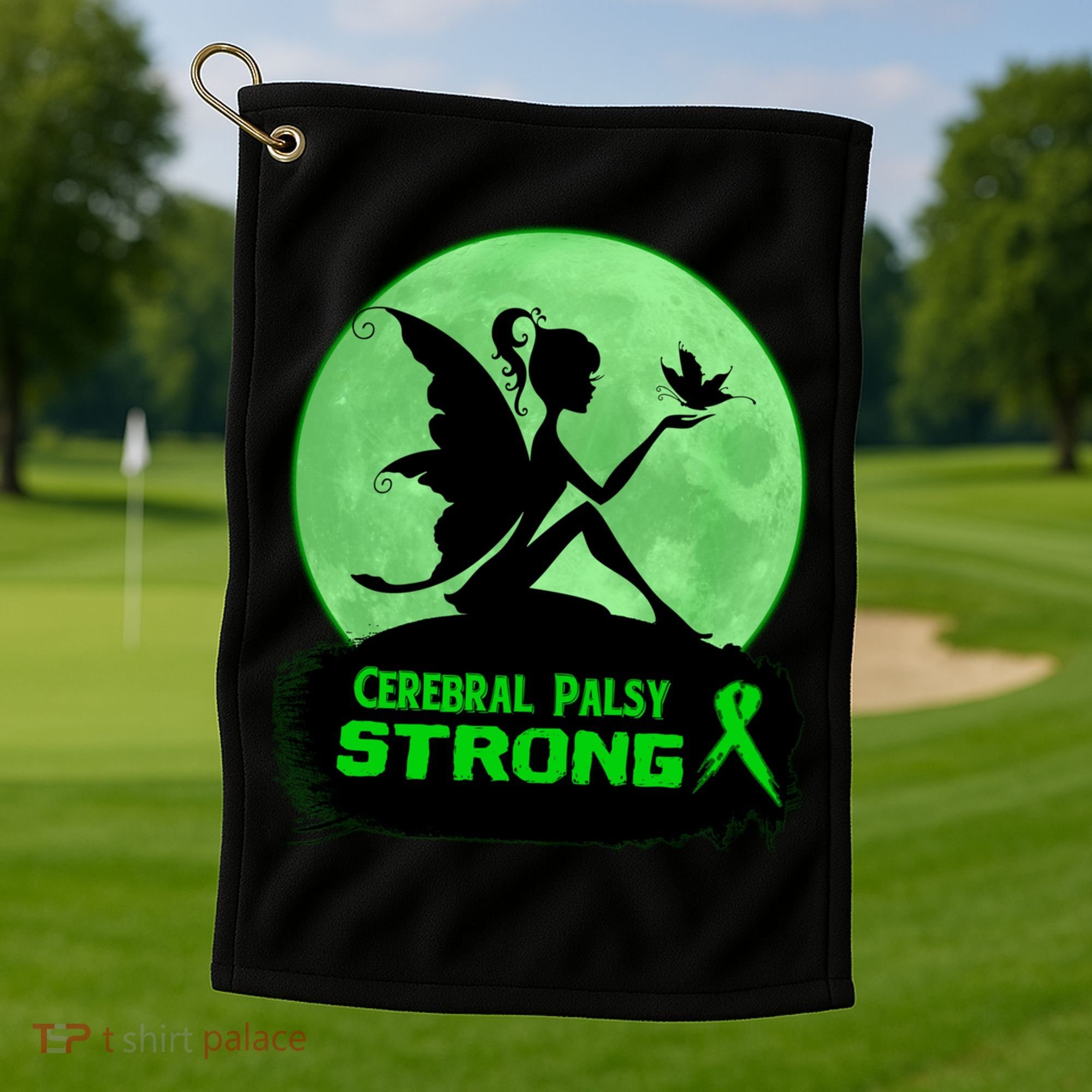Cerebral Palsy Awareness Gift Golf Towel