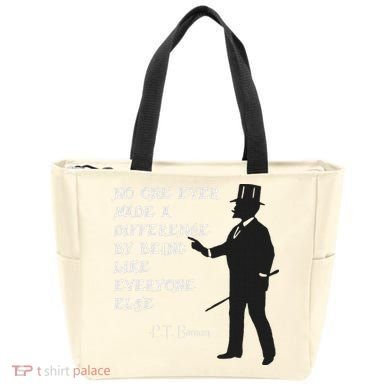Circus Pt Barnum Ringmaster Quote No One Ever Made Tote Bag