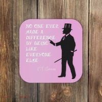 Circus Pt Barnum Ringmaster Quote No One Ever Made Coaster thumb 0