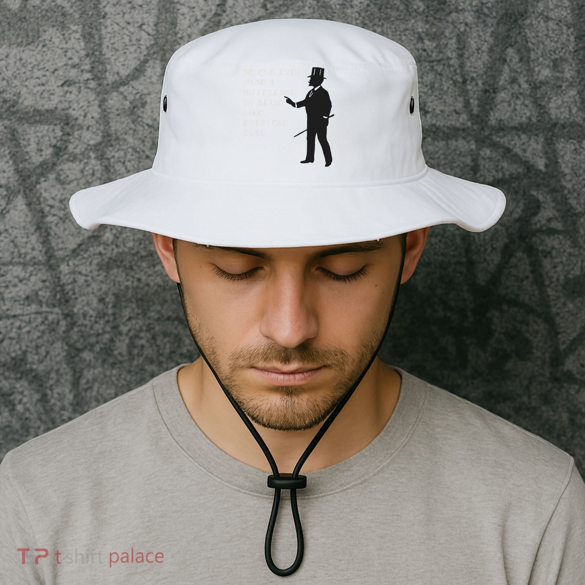 Circus Pt Barnum Ringmaster Quote No One Ever Made Bucket Hat