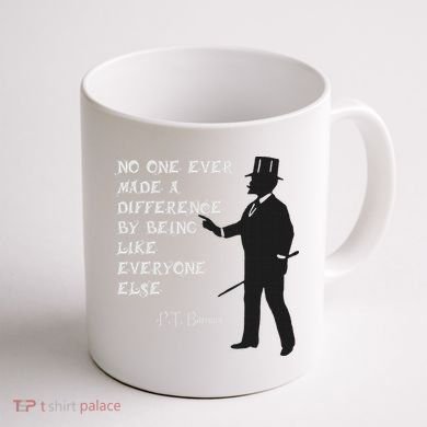 Circus Pt Barnum Ringmaster Quote No One Ever Made Coffee Mug back