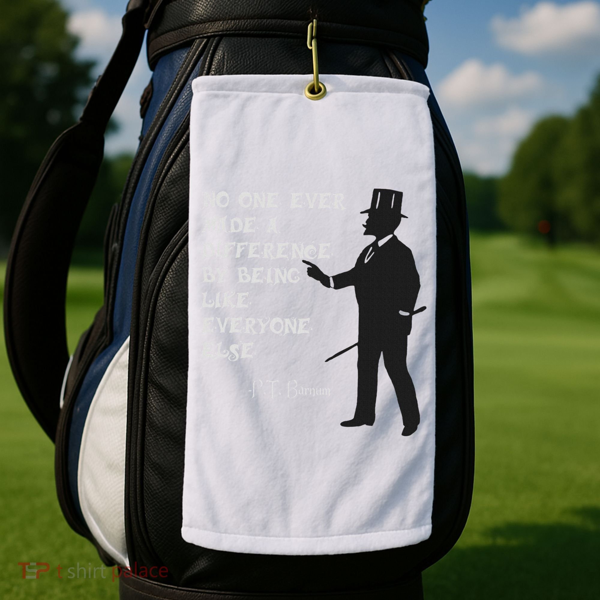 Circus Pt Barnum Ringmaster Quote No One Ever Made Golf Towel