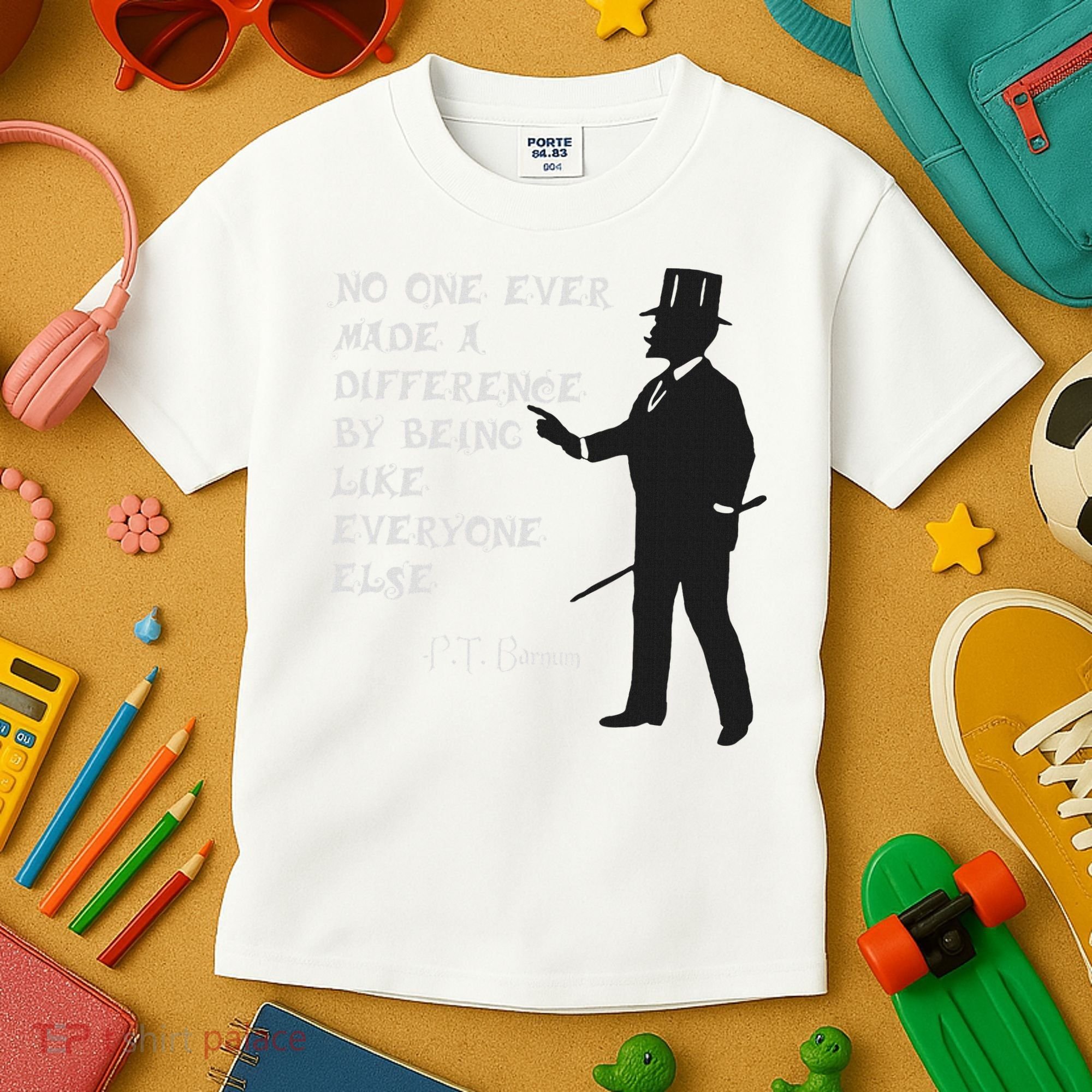 Circus Pt Barnum Ringmaster Quote No One Ever Made Kids T-Shirt