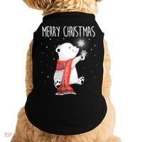 Cute Polar Bear Scarf Merry Christmas Xmas Holidays Gift Doggie Tank thumb 0