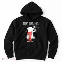 Cute Polar Bear Scarf Merry Christmas Xmas Holidays Gift Hoodie thumb 0