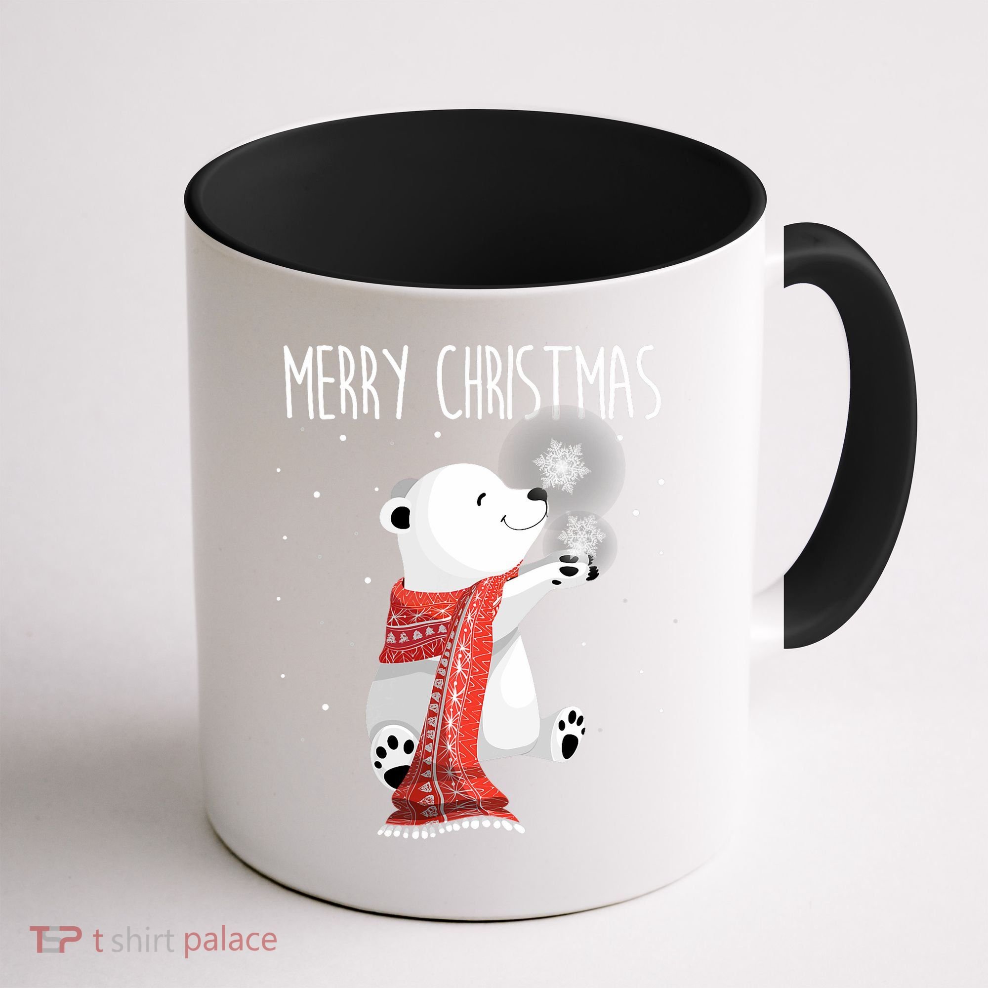 Cute Polar Bear Scarf Merry Christmas Xmas Holidays Gift Coffee Mug