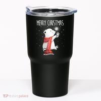 Cute Polar Bear Scarf Merry Christmas Xmas Holidays Gift Tumbler thumb 0