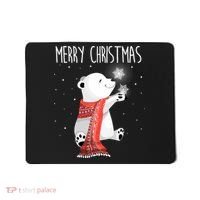 Cute Polar Bear Scarf Merry Christmas Xmas Holidays Gift Mousepad thumb 0