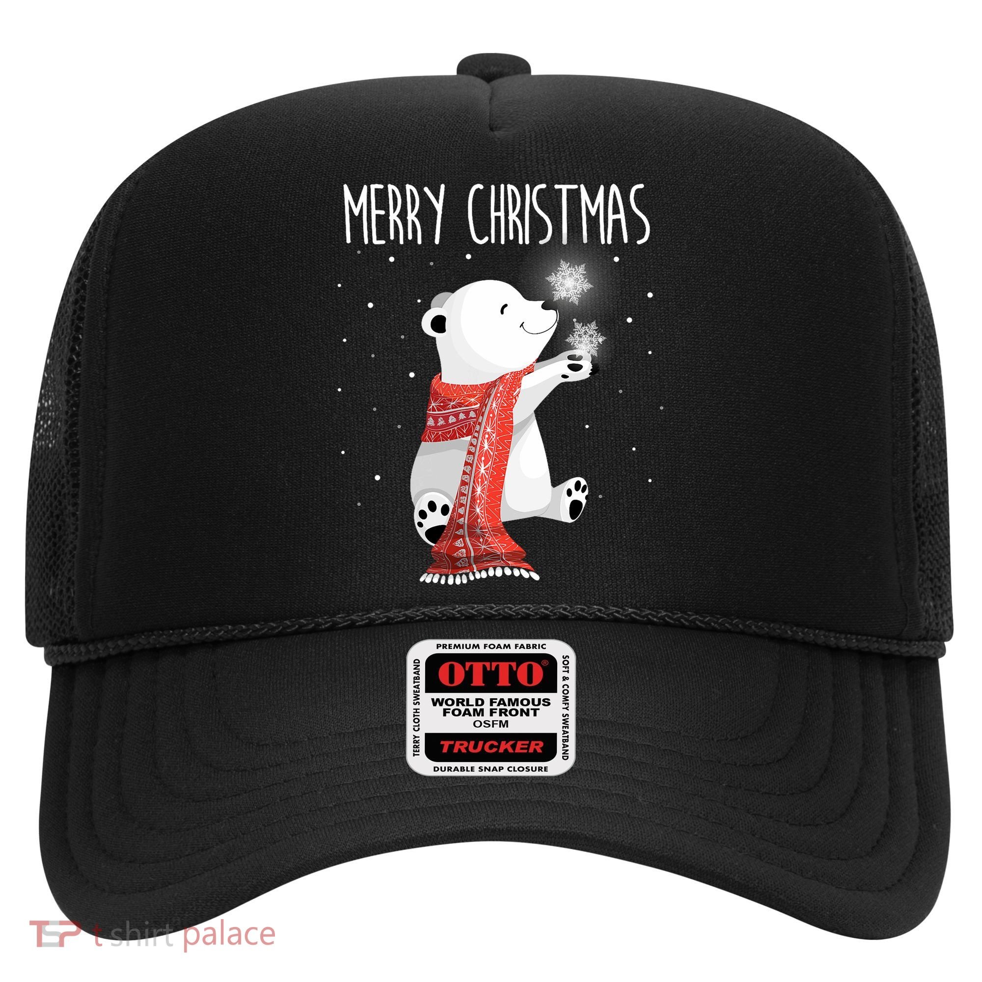 Cute Polar Bear Scarf Merry Christmas Xmas Holidays Gift Hat