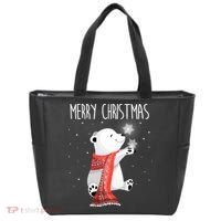 Cute Polar Bear Scarf Merry Christmas Xmas Holidays Gift Tote Bag thumb 0
