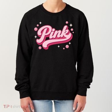 Cute Pink Bubble Logo Women's Sweatshirt