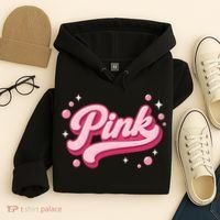 Cute Pink Bubble Logo Hoodie thumb 4