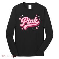 Cute Pink Bubble Logo Long Sleeve Shirt thumb 0