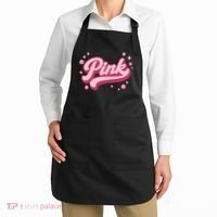 Cute Pink Bubble Logo Apron thumb 2