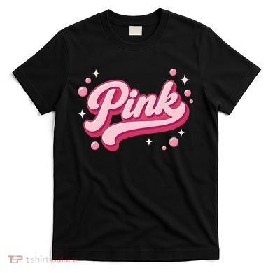 Cute Pink Bubble Logo T-Shirt