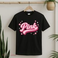Cute Pink Bubble Logo T-Shirt thumb 2