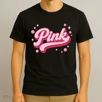 Cute Pink Bubble Logo T-Shirt thumb 3