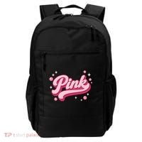 Cute Pink Bubble Logo Backpack thumb 0
