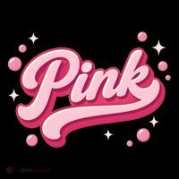 Cute Pink Bubble Logo Bucket Hat thumb 4