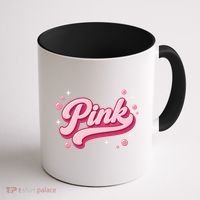 Cute Pink Bubble Logo Coffee Mug thumb 1