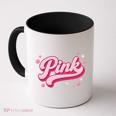 Cute Pink Bubble Logo Coffee Mug