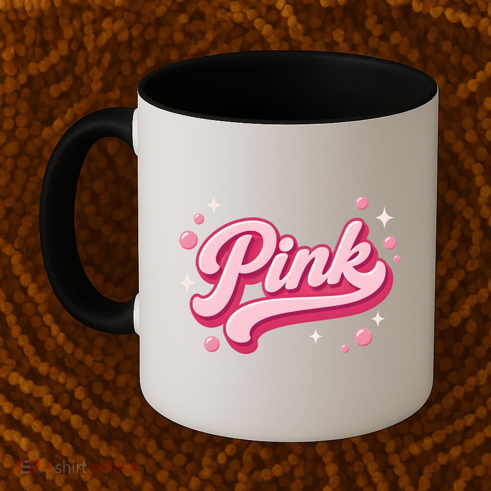 Cute Pink Bubble Logo Coffee Mug