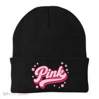 Cute Pink Bubble Logo Beanie thumb 0