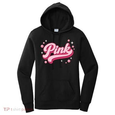 Cute Pink Bubble Logo Women's Hoodie