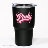 Cute Pink Bubble Logo Tumbler thumb 0