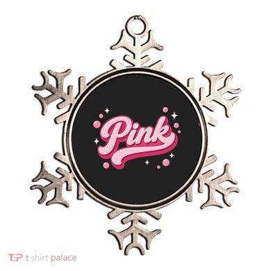 Cute Pink Bubble Logo Ornament