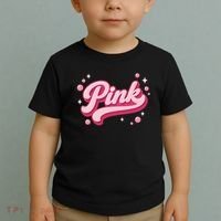 Cute Pink Bubble Logo Toddler T-Shirt thumb 2