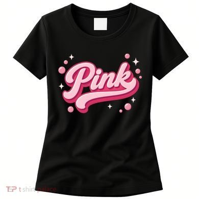 Cute Pink Bubble Logo Women's T-Shirt