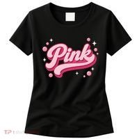 Cute Pink Bubble Logo Women's T-Shirt thumb 0