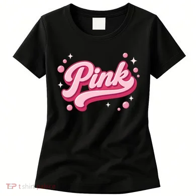 Cute Pink Bubble Logo Women's T-Shirt