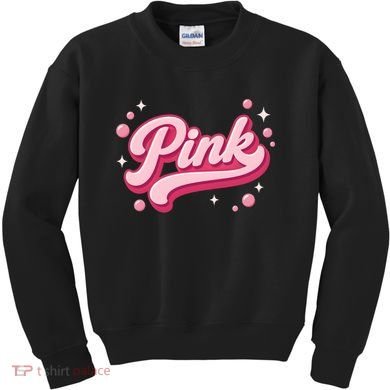 Cute Pink Bubble Logo Kids Sweatshirt