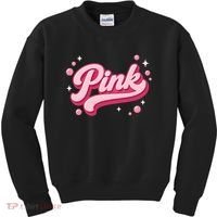 Cute Pink Bubble Logo Kids Sweatshirt thumb 0