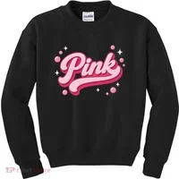 Cute Pink Bubble Logo Kids Sweatshirt thumb 0