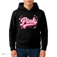 Cute Pink Bubble Logo Kids Hoodie thumb 4