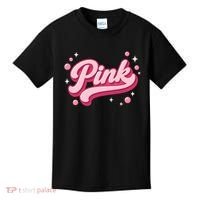 Cute Pink Bubble Logo Kids T-Shirt thumb 0
