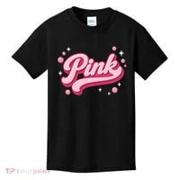 Cute Pink Bubble Logo Kids T-Shirt thumb 0