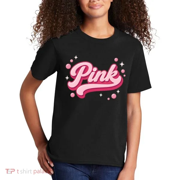 Cute Pink Bubble Logo Kids T-Shirt