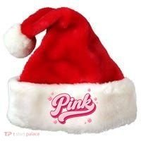 Cute Pink Bubble Logo Santa Hat thumb 0