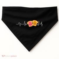 Cute Peanut Butter And Jelly Lover Great Gift USA-Made Doggie Bandana thumb 0