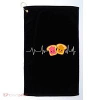 Cute Peanut Butter And Jelly Lover Great Gift Golf Towel thumb 0