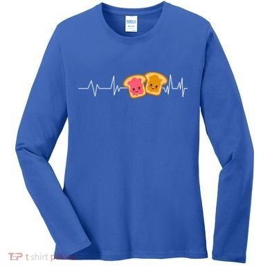 Cute Peanut Butter And Jelly Lover Great Gift Women's Long Sleeve Shirt